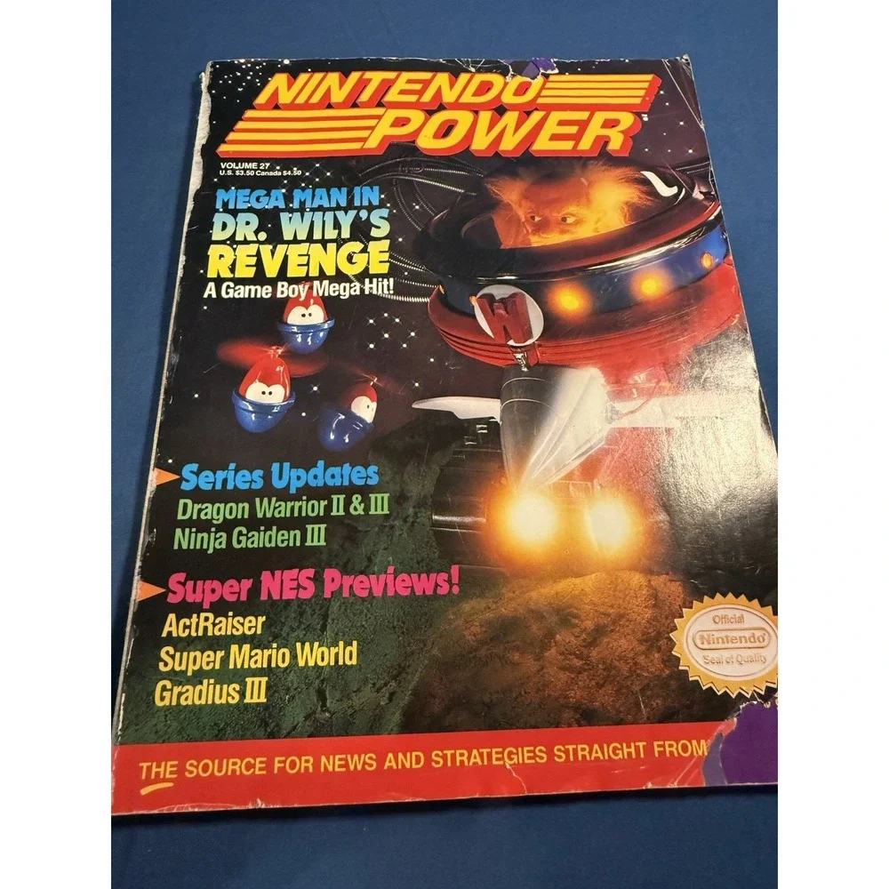 Nintendo Power Issue #27 (Mega Man in Dr. Wily's Revenge) See Pics